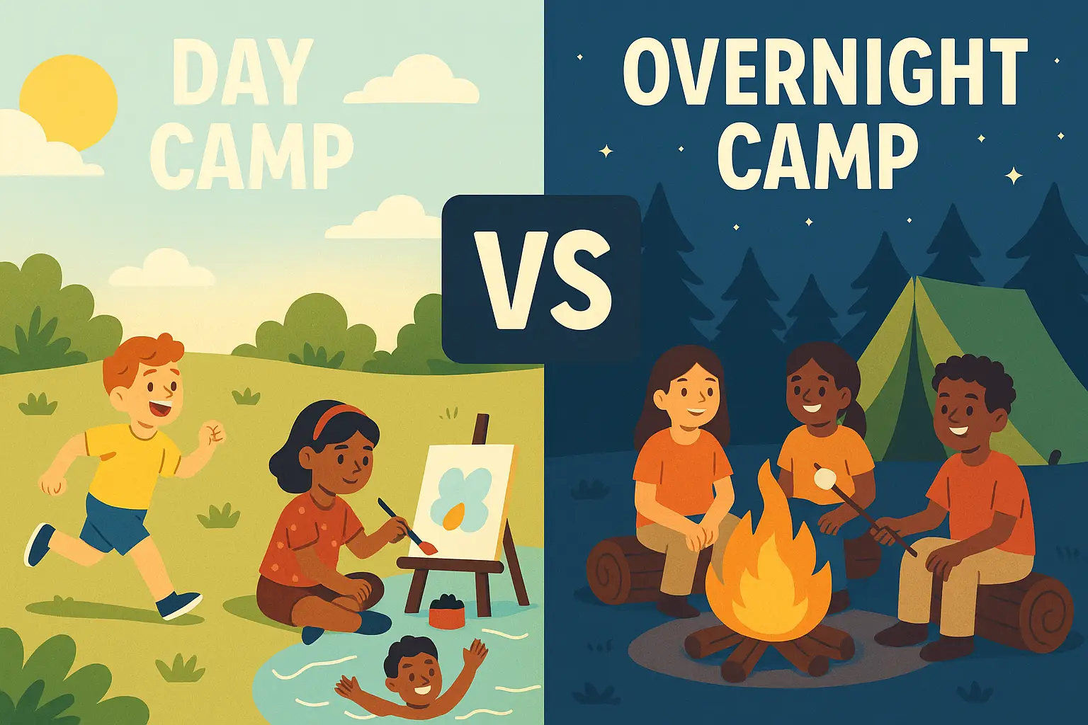 Day Camp vs Overnight Camp: How to Choose the Right One